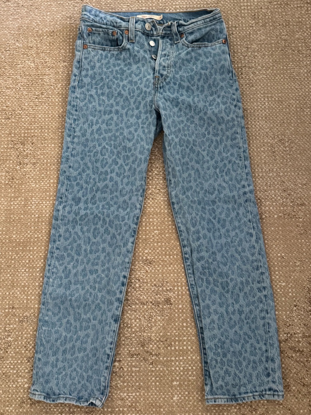 Levi’s Blue Leopard Print Women's Jeans